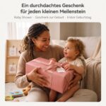 WOODEN TEETHER Baby Spiegel Montessori – Doppelseitiges Spielzeug für Neugeborene 0-12 Monate – Bild 8