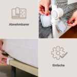 Interbaby Bettgitter 70 cm – Rausfallschutz klappbar für Kinderbetten 90–180 cm – Bild 11