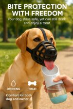 Flamingo Maulkorb Benzo S – Weiches Silikon für kleine Hunde, verstellbar & komfortabel – Bild 2