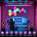 GIACOMO 20er LED Hexagon Gaming Wandleuchte – RGB Smart Panel mit App & Musiksync – Bild 2