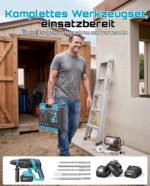SEESII 18V Akku Bohrhammer 2.8J mit SDS Plus – 4-in-1 Schlagbohrmaschine für Beton & Renovierung – Bild 9