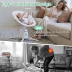 Zoicay Elektrische Babywippe mit 3 Modi & Fernbedienung – Bluetooth Steuerung für 0-9 Monate – Bild 2