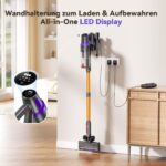 TechRise Akku-Staubsauger 45000Pa mit Anti-Tangle-Bürste – 60 Min Laufzeit für Tierhaare & Teppiche – Bild 9