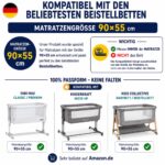 FlyIdeas Wasserdichter Matratzenschoner 90x55 cm (2 Stk.) – Zertifizierter Bambus für Babybetten – Bild 6