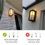 Klighten Wandleuchte Aussen E27 – IP65 Wasserdicht für Eingang & Terrasse – Bild 3
