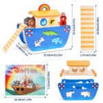 Arche Noah Holzspielzeug – Montessori Lernspiel & Taufgeschenk für Kleinkinder – Bild 3