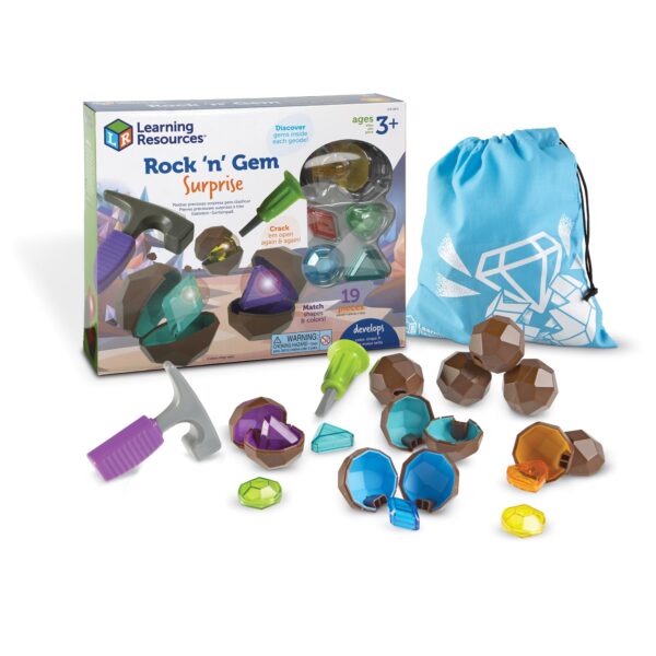 Learning Resources Rock 'n' Gem Surprise – Edelstein-Lernspiel ab 3 Jahren