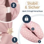 Baby's Stillkissen XXL 190cm – OekoTex zertifiziertes Lagerungskissen mit Bio-Baumwolle – Bild 3