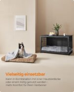 Feandrea Hundebett 65x45 cm mit Plüsch & PP-Polsterung – Waschbares Hundekissen BOBBEE – Bild 4