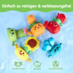 hahaland Montessori Stapelspielzeug mit Blumentöpfen – Sensorisches Motorikspielzeug ab 6 Monaten – Bild 8