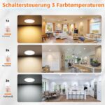 YindaLux LED Einbaustrahler 230V 3er Set – 3CCT Farbtemperatur für Möbel & Spiegelschränke – Bild 3