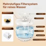 1.8L Kabelloses Katzenbrunnen mit 5200mAh Akku & Sensor – Red-Dot-Award – Bild 8