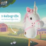 Pink Papaya Steckenpferd Einhorn Mandy – Plüsch-Spielpferd mit Sound für Kinder ab 3 Jahren – Bild 2