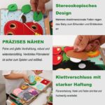 Poudya Quiet Book ab 1 Jahr – Montessori Lernspielzeug mit Feinmotorik & Farben – Bild 5