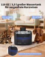 AIAUON Katzenbrunnen kabellos 3,5L – Ultra-leise mit Bewegungsmelder & 30 Tage Akkulaufzeit – Bild 8