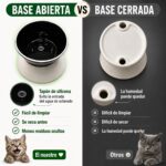 PTOBER Antischlingnapf Katze Keramik erhöht – Labyrinth-Futternapf für gesundes Fressen – Bild 4