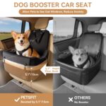 Petsfit Hundeautositz bis 15 kg – Memory Foam Booster mit Sicherheitsgurt für kleine Hunde – Bild 5