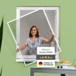 empasa Fliegengitter Fenster 120x140 cm START – Insektenschutz Selbstbausatz Weiss