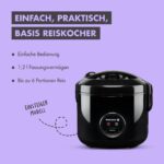 Reishunger Reiskocher 1,2L mit Keramikbeschichtung – Starterset mit Zubehör – Bild 4