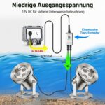 LyLmLe LED Teichbeleuchtung 6W RGB mit APP-Steuerung – IP68 Unterwasserleuchte für Teiche – Bild 2
