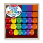 Melissa & Doug Fädelspiel mit 30 Holzperlen – Motoriktraining für Kinder ab 3 Jahren – Bild 3