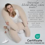 PaLulli® Stillkissen aus 100% Musselin-Baumwolle – Ergonomisch, waschbar & EU-zertifiziert – Bild 9