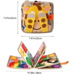 Poudya Quiet Book ab 1 Jahr – Montessori Lernspielzeug mit Feinmotorik & Farben – Bild 3