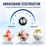 OUKANING Schneeflocken-Eisbereiter 60kg/Tag – Kommerzielle Eismaschine Edelstahl für Cafés – Bild 5