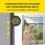EASYmaxx Teleskop-Insektenschutzgitter – Fliegengitter Fenster ohne Montage in 3 Minuten – Bild 2