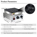 SIJIDING Mini Pfannkuchenmacher 25er – 950W kommerzielle Dorayaki Maker Maschine – Bild 3