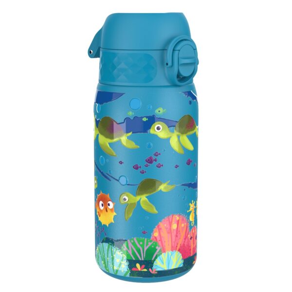 ion8 Kinder Trinkflasche 400ml Edelstahl – Auslaufsicher mit Einhandöffnung