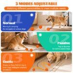 KLYNGTSK Intelligenter Hundeball 8cm mit 3 Spielmodi & RGB-Licht – Interaktives Spielzeug für mittelgrosse Hunde – Bild 4