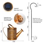 CNMTCCO Solar-Giesskanne Vintage Feenlampe – Sterndusche Gartenleuchte mit Aufhänger – Bild 4