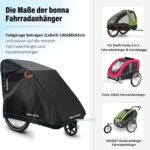 Bonna Fahrradanhänger-Abdeckung 140×88×92 cm – Wasserdichte Schutzplane aus Oxford-Gewebe – Bild 2