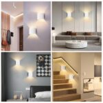 Lureshine LED Wandleuchte 10W Warmweiß 3000K – Modern Aluminium für Innen, 2er Set – Bild 2