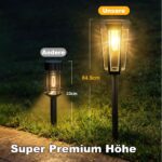 6er Set Solar Gartenleuchten IP65 Wasserdicht – Automatische Wegbeleuchtung für Garten & Terrasse – Bild 7