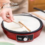 Gadgy Crêpes Maker 30cm mit Antihaftplatte – Elektrischer Crêpes Maker mit Teigverteiler – Bild 7