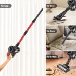 Qimu Akku-Staubsauger 45000Pa – Kabellos mit 40 min Laufzeit & Anti-Tangle-Bürste – Bild 4