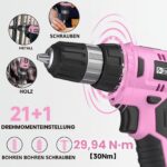 FADAKWALT 20V Akkuschrauber 30 Nm mit 60-tlg. Zubehör-Set – Bohrmaschine für Heimwerker – Bild 5