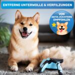 BluePet Zupfbürste für Hunde & Katzen – Selbstreinigende Langhaar-Bürste mit Knopfdruck – Bild 5