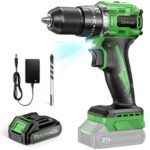 Ginour 21V Akku-Schlagbohrschrauber 50Nm mit Makita-Kompatibilität – Professionelles 3-in-1 Komplettset