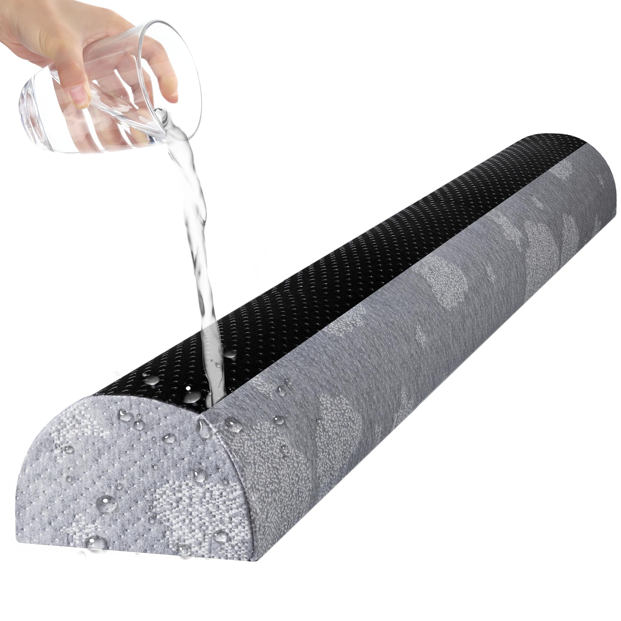 Kohentact Baby Bettgitter 132cm – Weiches Schutzgitter mit rutschfesten Pads & waschbarem Bezug