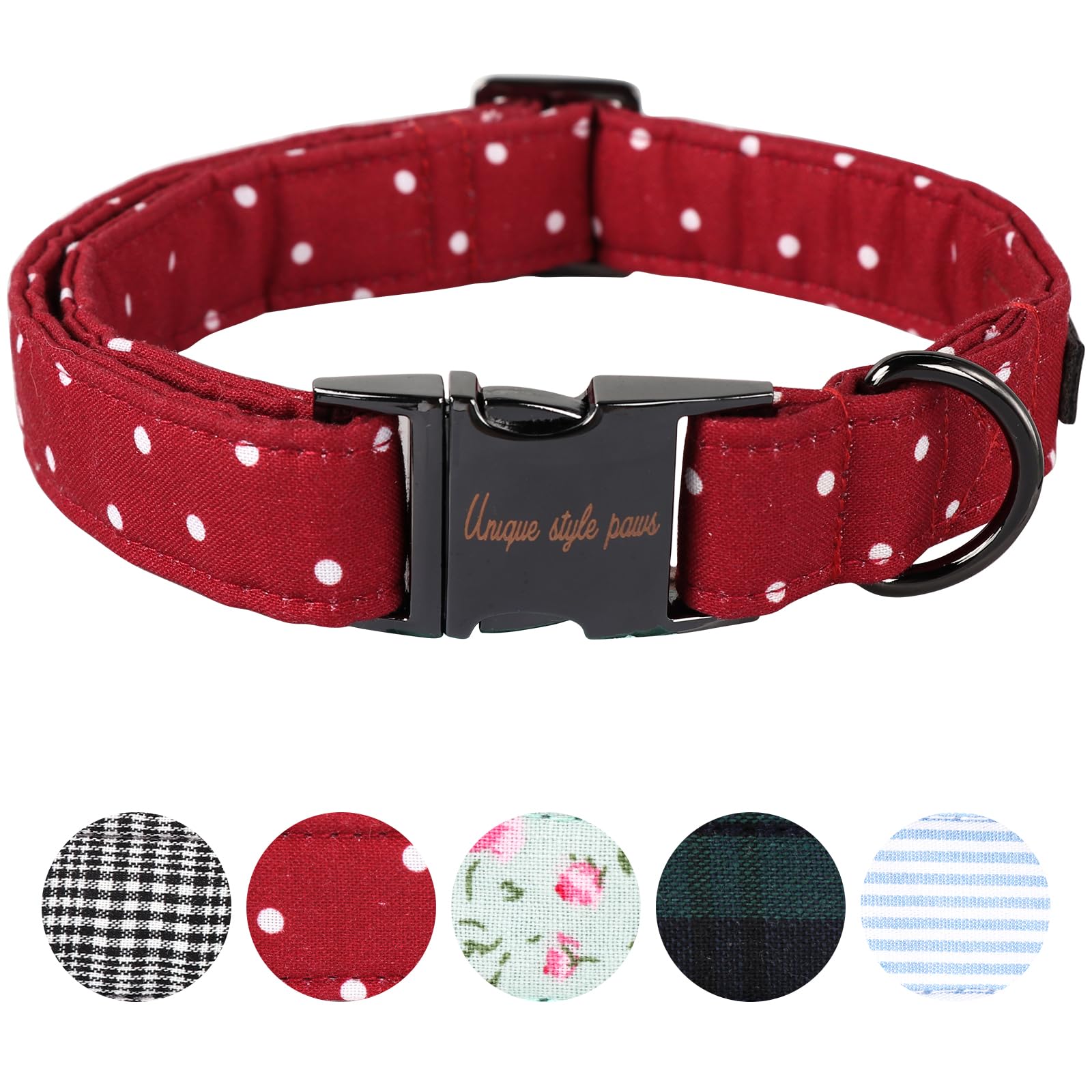 Unique Style Paws Hundehalsband verstellbar XS-XL – Premium Designhalsband für kleine, mittlere & grosse Hunde