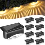 Bzavor 12er Set Solarleuchten für Aussen – IP65 Wasserdichte Gartenbeleuchtung mit Automatik
