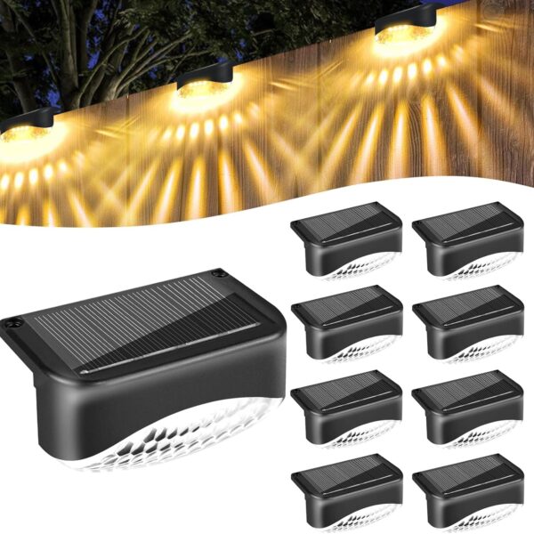 Bzavor 12er Set Solarleuchten für Aussen – IP65 Wasserdichte Gartenbeleuchtung mit Automatik
