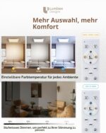 LuminexDesigns 24W LED Deckenleuchte RGB Dimmbar – 30cm Quadrat mit Fernbedienung & IP44 – Bild 3