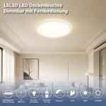 L5L3D LED Deckenleuchte Ø42cm mit Fernbedienung – Dimmbar & 3 Farbtemperaturen – Bild 2