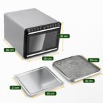 KLAMER Dörrautomat Edelstahl 500 W – Obsttrockner mit 24h-Timer & Temperaturregler – Bild 2