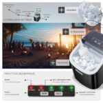 tectake® Eiswürfelmaschine Ice Maker – 12 kg Eis/24h mit 2 Grössen & Selbstreinigung – Bild 7