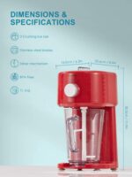 Reemix Slushy Maker – Elektrische Eis-Shaver-Maschine mit 3 Modi & Edelstahlklingen – Bild 2